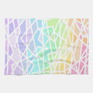Pastel Rainbow Geometrische Küchentücher