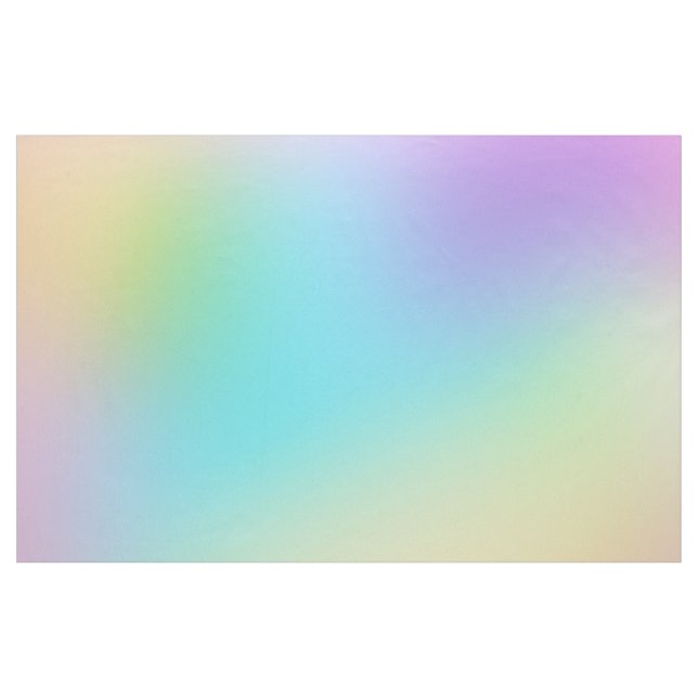 Pastel Rainbow Gradient Fabric Stoff (Yard (91,4 cm))