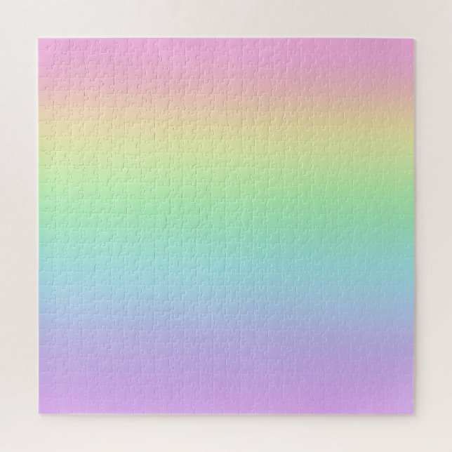 Pastel Rainbow Gradient Jigsaw Puzzle (Vertikal)