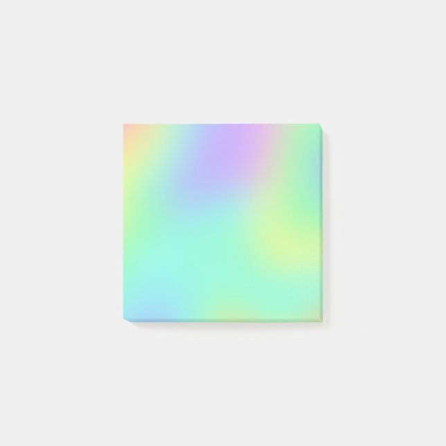 Pastel Rainbow Gradient Postit Notes Post-it Klebezettel (Vorderseite)