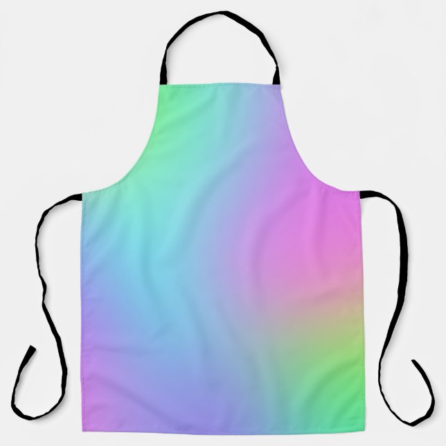 Pastel Rainbow Gradient Schürze (Vorderseite)