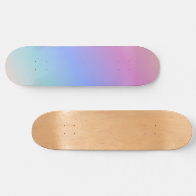 Pastel Rainbow Gradient Skateboard (Horizontal)