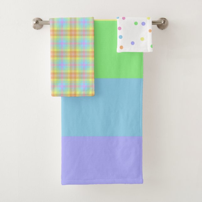 Pastel Rainbow Handtuch Set (Insitu)