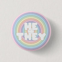 Pastel Rainbow He/they Pronouns 