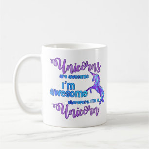 Pastel Rainbow I bin ein Einhorn Kaffeetasse