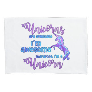 Pastel Rainbow I bin ein Einhorn Kissenbezug