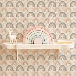 Pastel Rainbow Kinderzimmer Tapete