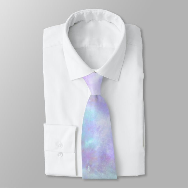 Pastel Rainbow Krawatte-Dye Aquarellmalerei Krawatte (Gebunden)