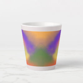 "Pastel Rainbow Latte Tasse - farbenfroh und stilv