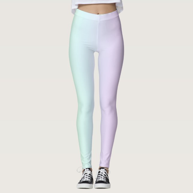 Pastel Rainbow Leggings (Vorderseite)