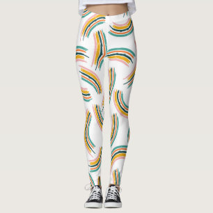 Pastel Rainbow Lines: Vintag nahtlos Leggings
