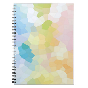 Pastel Rainbow Mosaik Abstrakte Kunst Notizblock