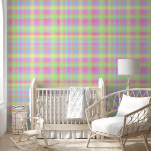 Pastel Rainbow Niedlich Tartan Tapete