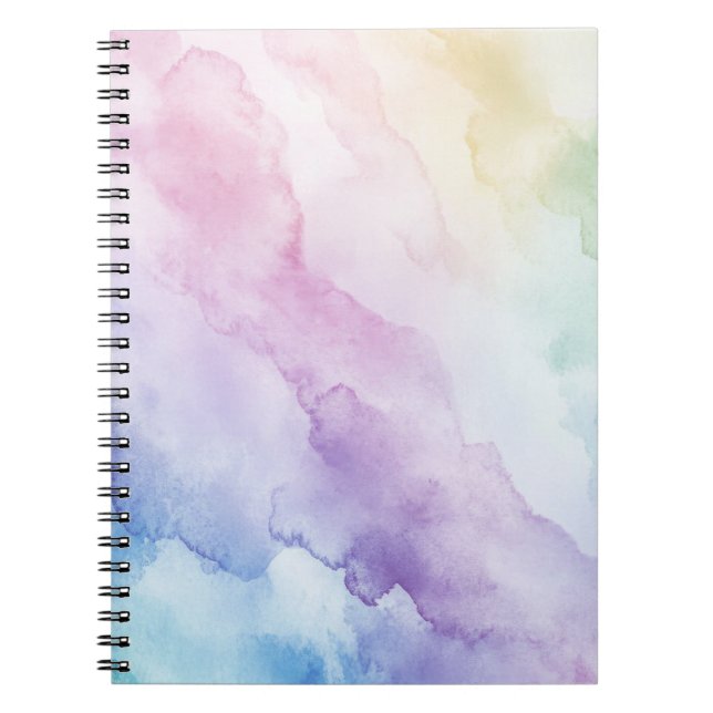 Pastel Rainbow-Notebook Notizblock (Vorderseite)