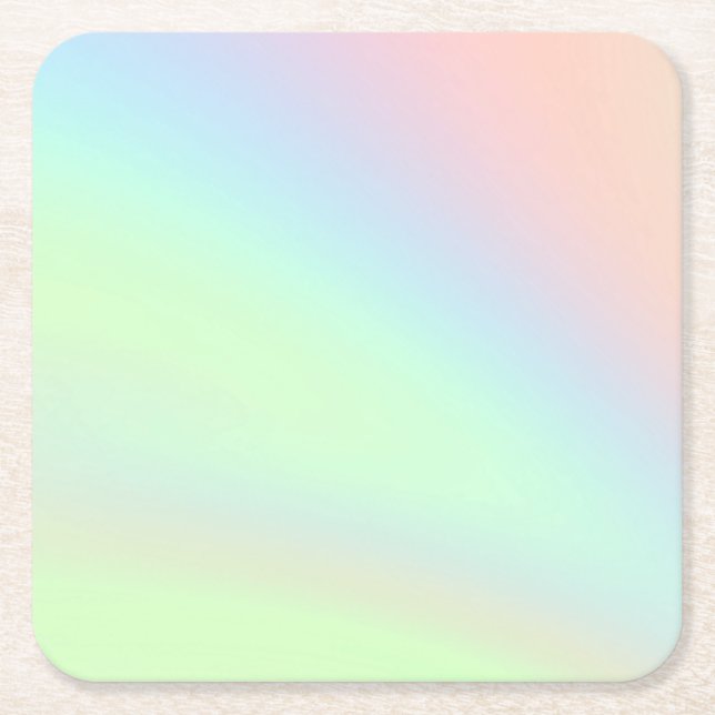 Pastel Rainbow of Color Rechteckiger Pappuntersetzer (Vorderseite)