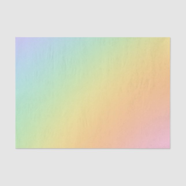 Pastel Rainbow Ombre Gradient Blur Abstract Design Seidenpapier (Vorderseite)