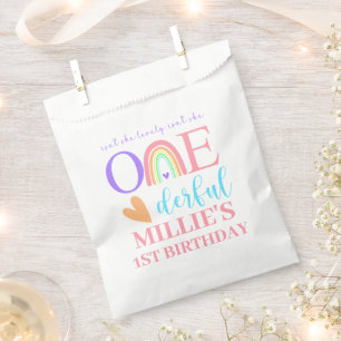 Pastel Rainbow ONEderful 1st Birthday Sacs préféré