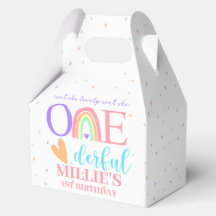 Pastel Rainbow ONEderful First Birthday Gevor Box