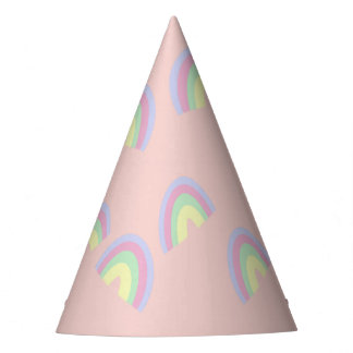 Pastel Rainbow Party Partyhütchen