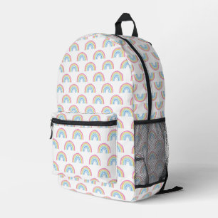 Pastel Rainbow Pattern Bedruckter Rucksack