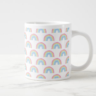 Pastel Rainbow Pattern Jumbo-Tasse