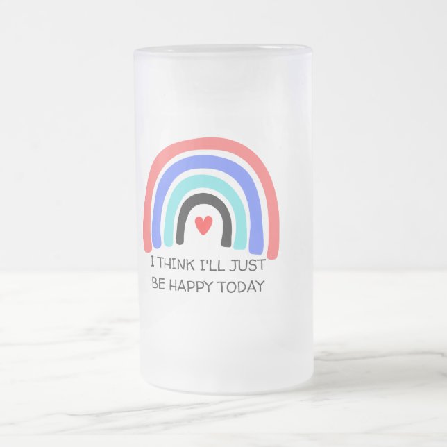 Pastel Rainbow Quote Tasse (Mittel)