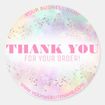 Pastel Rainbow Rose Gold Vielen Dank, dass Sie den