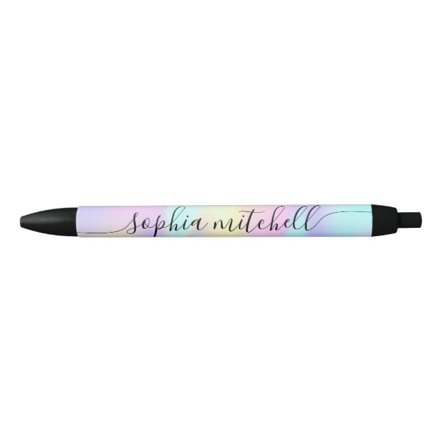 Pastel Rainbow Script Calligraphique Stylo d'encre (Devant)
