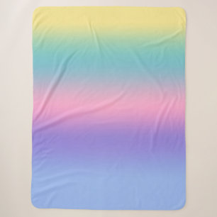 Pastel Rainbow Sky Ästhetische Ombre Gradient Chic Sherpadecke