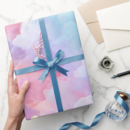 Pastel Rainbow Soft Cloud Blend Abstract Pattern Geschenkpapier