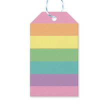 Pastel Rainbow Stripe Gift Tags