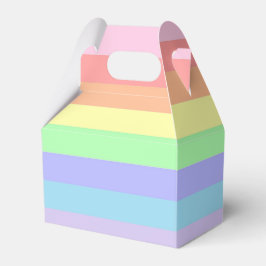 Pastel Rainbow Stripes Geschenkschachtel