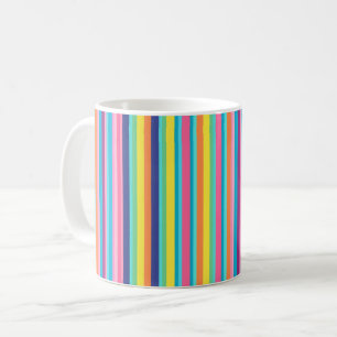 Pastel Rainbow Stripes Kaffeetasse