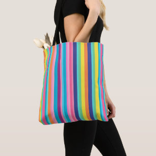 Pastel Rainbow Stripes Tasche