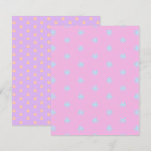 Pastel Rainbow Sunburgs & Stars Scrapbook Paper