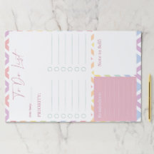 Pastel Rainbow to-Do List Planner
