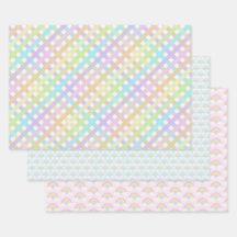 Pastel Rainbow und Gingham Kariert