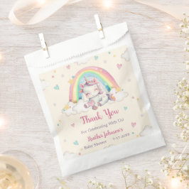 Pastel Rainbow Unicorn Kinderdusche Geschenktütchen
