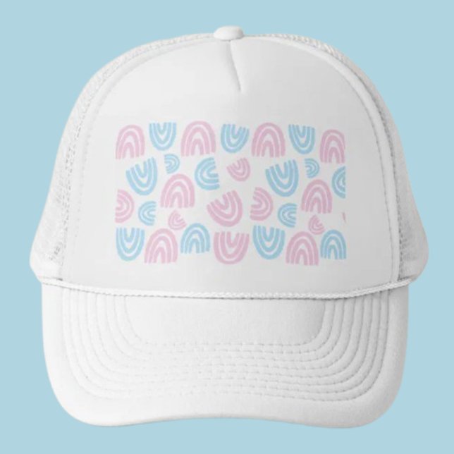 Pastel Rainbow Vibes Trucker Hat Truckerkappe (Von Creator hochgeladen)