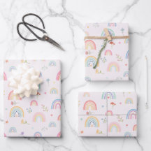 Pastel Rainbows Girly Wildblumen & Herz