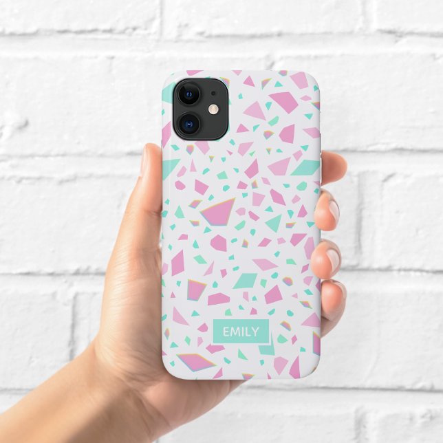Pastel-Regenbogen-Terrazzo-Handyhülle Case-Mate iPhone Hülle (Von Creator hochgeladen)