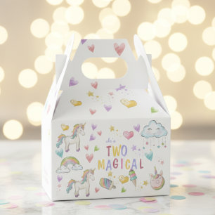 Pastel Regenbogen vereinen zwei magische zweite Ge Geschenkschachtel