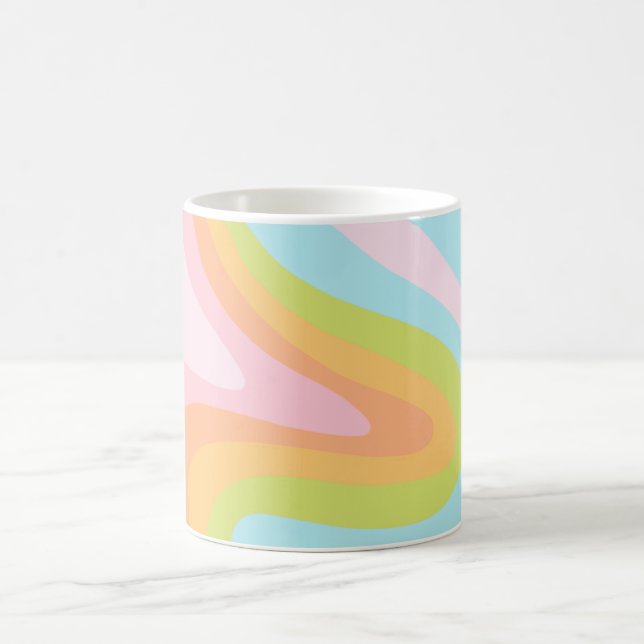Pastel-Regenbogenkniggle Kaffeetasse (Mittel)