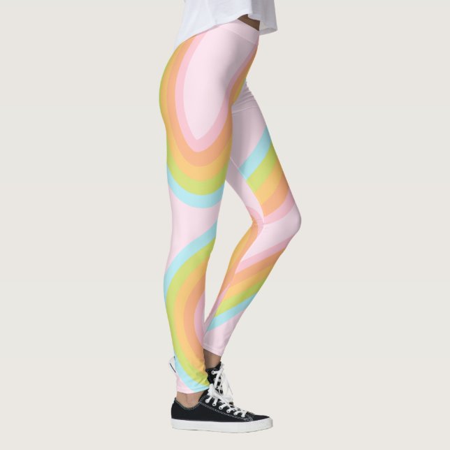 Pastel-Regenbogenkniggle Leggings (Rechts)