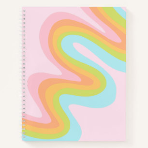 Pastel-Regenbogenkniggle Notizbuch