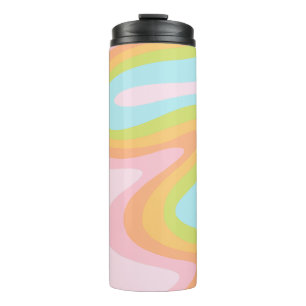 Pastel-Regenbogenkniggle Thermosbecher