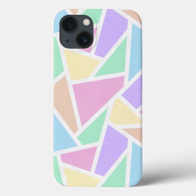 Pastel Regenbogenmosaik Muster Case-Mate iPhone ca Hülle (Rückseite)