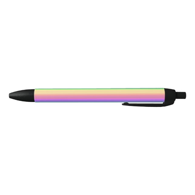 Pastel-Regenbogenstreifen Kugelschreiber (Unterseite)