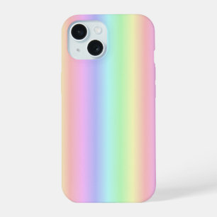 Pastel Regenbogenstreifen - Muster iPhone 15 Hülle