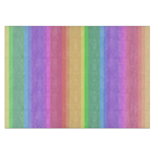 Pastel-Regenbogenstreifen Schneidebrett